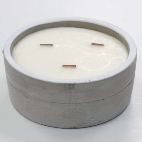 Patchouli & Dark Amber 3 Wick Concrete Candle